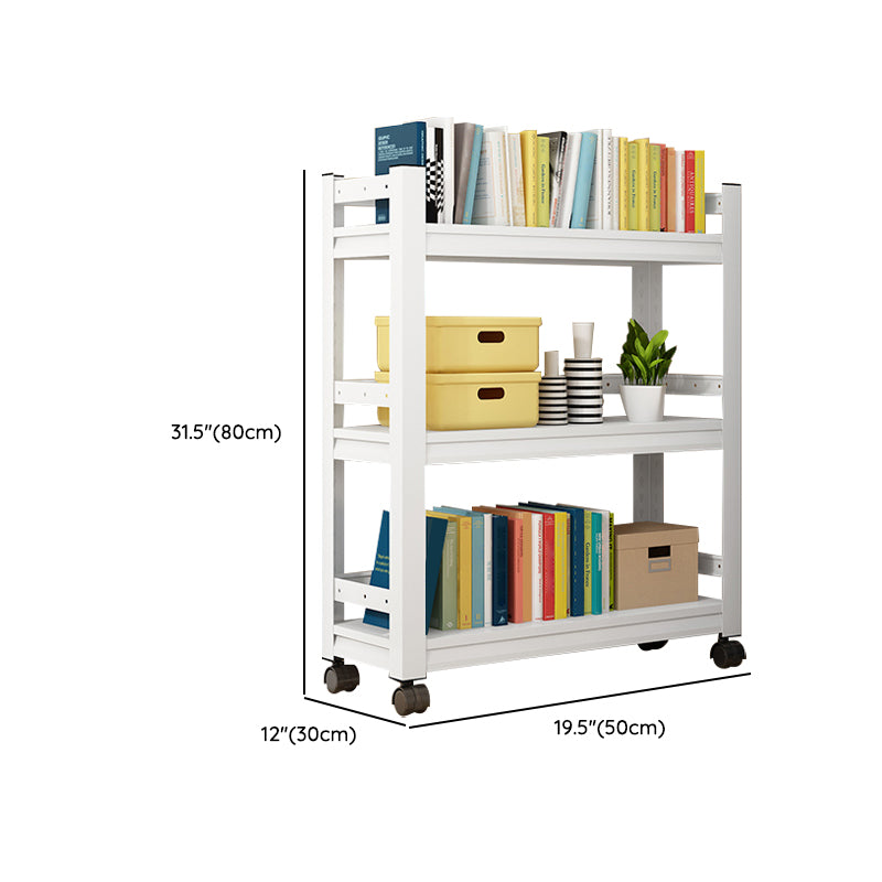 Contemporary Metal Book Shelf Freestanding Standard Kids Bookcase