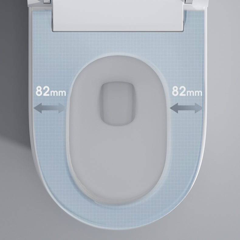 Elongated Floor Bidet 15" Wide All-In-One Smart Toilet Seat Bidet in White