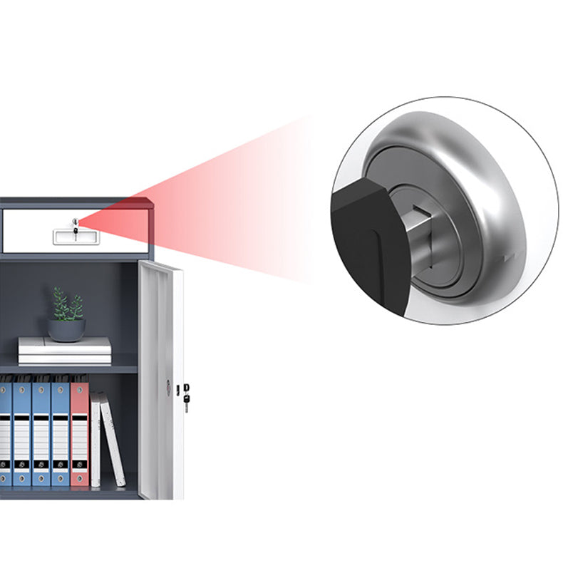 Contemporary File Cabinet Steel Frame Key Lock Fireproof Lateral File Cabinet