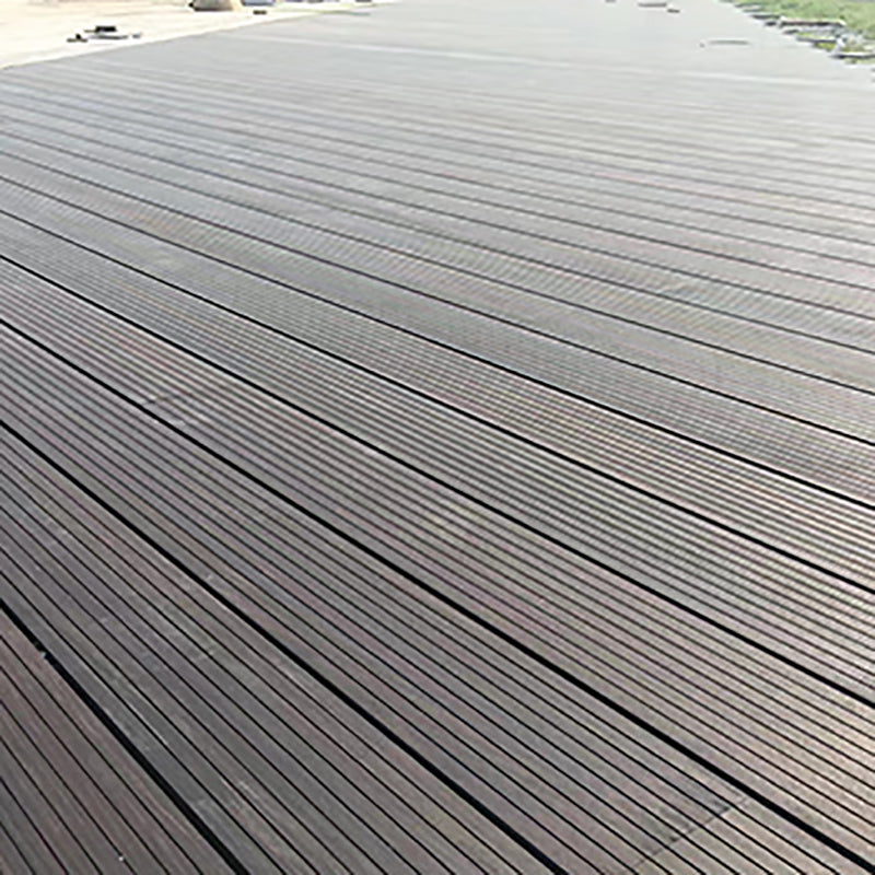 Outdoor Deck Tiles Composite Wooden Striped Detail Deck Tiles