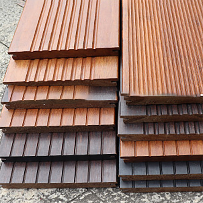 Outdoor Deck Tiles Composite Wooden Striped Detail Deck Tiles