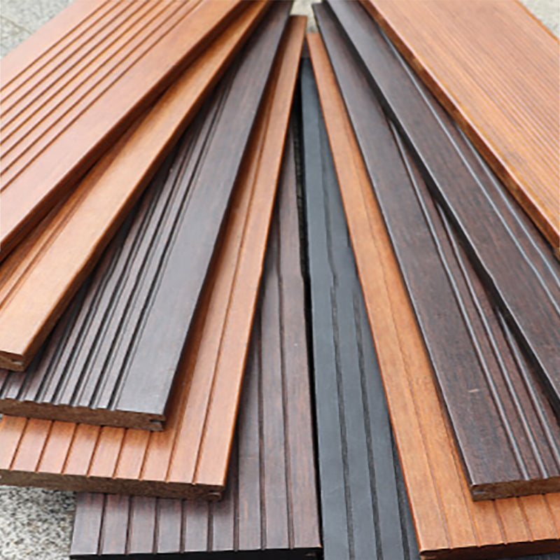 Outdoor Deck Tiles Composite Wooden Striped Detail Deck Tiles