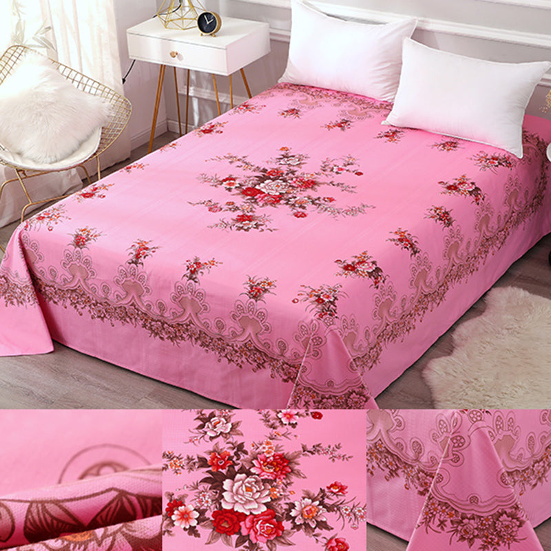 Sheet Sets Cotton Floral Printed Breathable Wrinkle Resistant Super Soft Bed Sheet Set