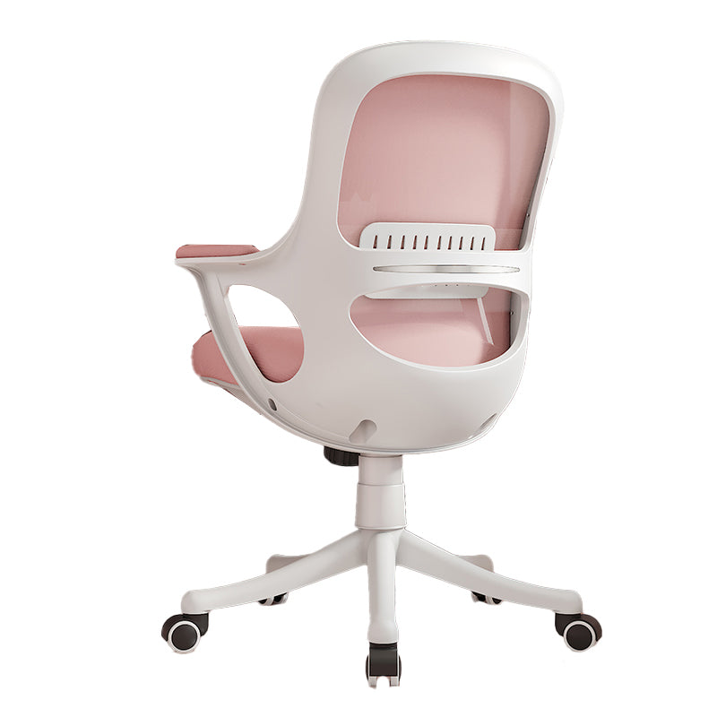 Fixed Arms Tilt Mechanism Office Chair Contemporary Mid-Back Arm Chair