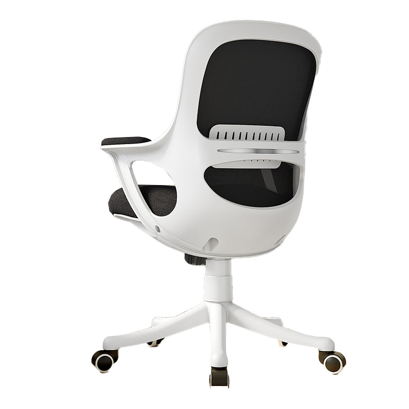 Fixed Arms Tilt Mechanism Office Chair Contemporary Mid-Back Arm Chair