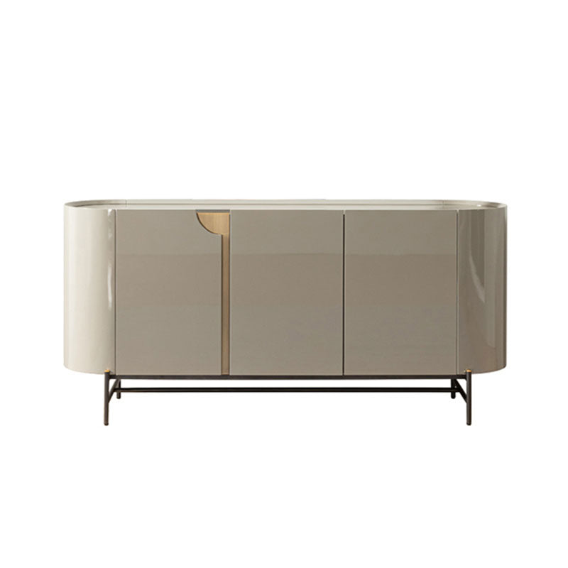 Modern Buffet Table Engineered Wood Sideboard Table with Doors for Dining Room