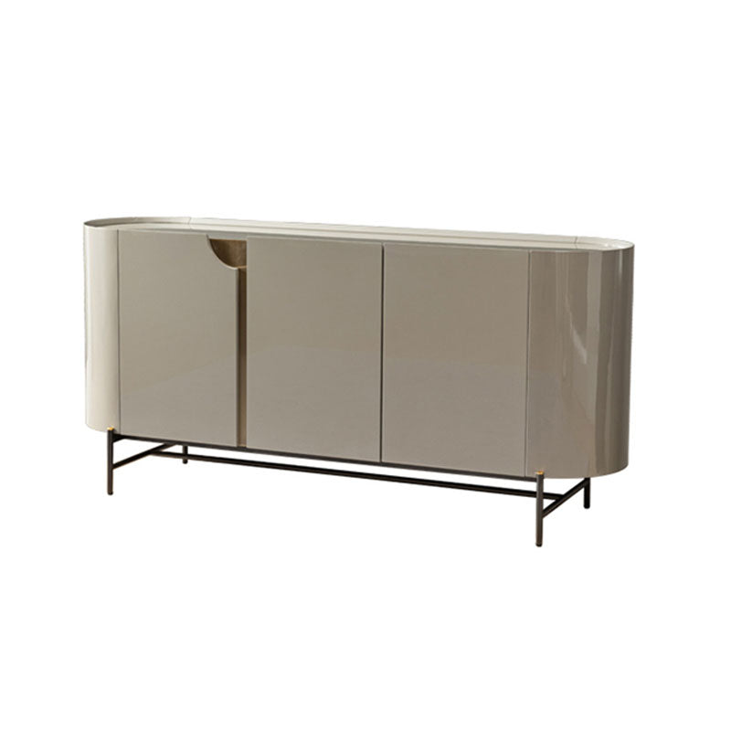 Modern Buffet Table Engineered Wood Sideboard Table with Doors for Dining Room