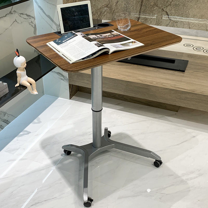 Engineered Wood Office Desk Rectangle Adjustable Modern Style Computer Desk