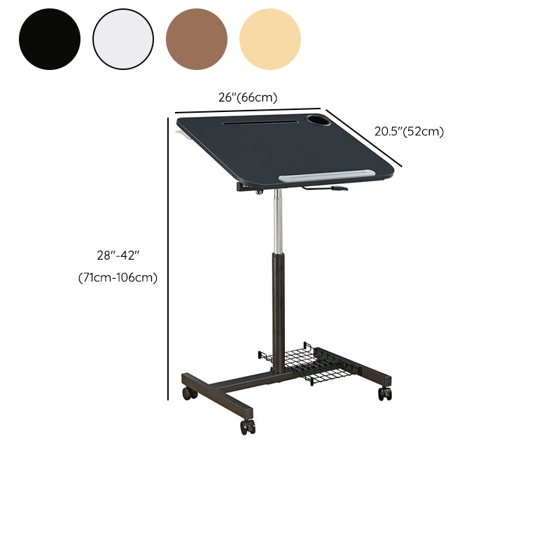 Engineered Wood Writing Desk Rectangle Adjustable Modern Style Computer Desk