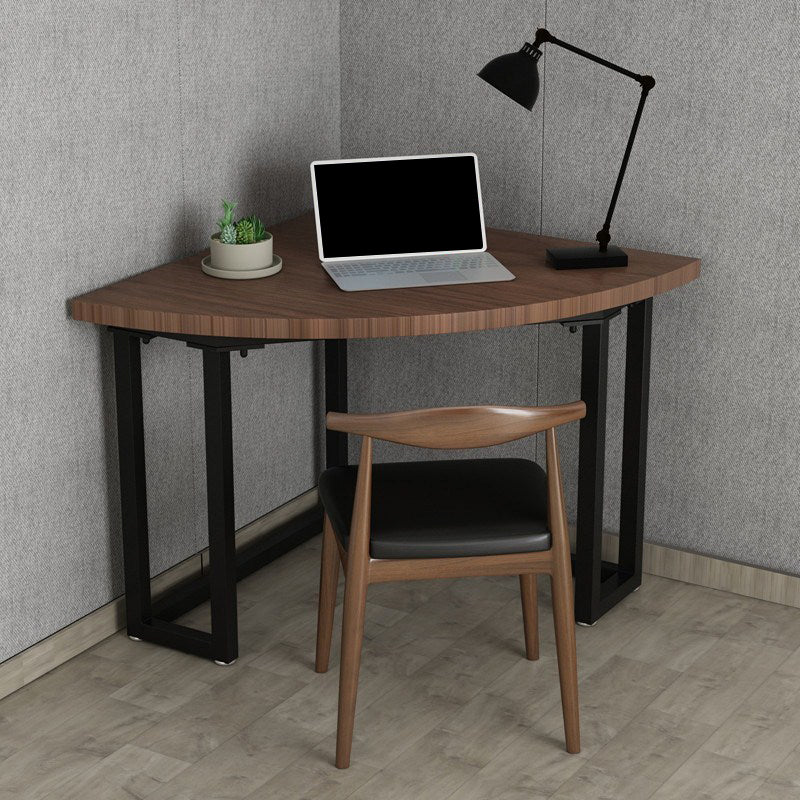 Contemporary Corner Writing Desk Pine Wood Office Desk for Home