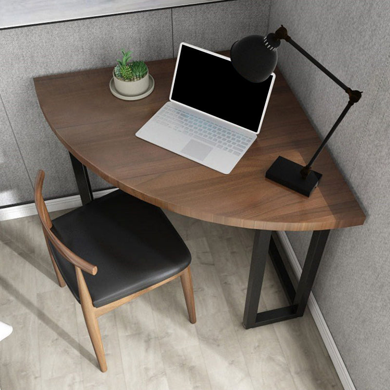 Contemporary Corner Writing Desk Pine Wood Office Desk for Home