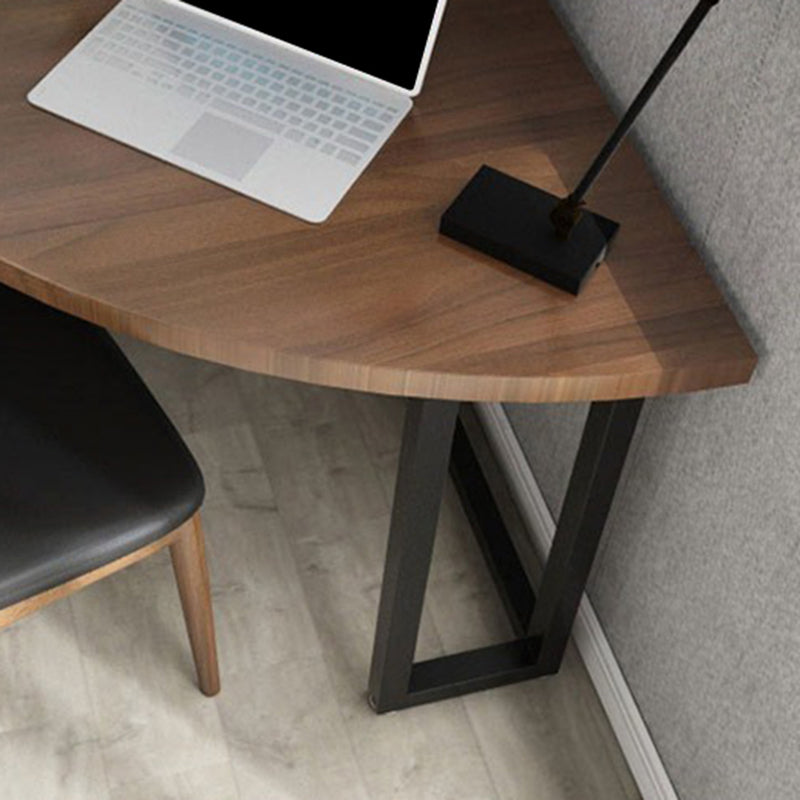 Contemporary Corner Writing Desk Pine Wood Office Desk for Home