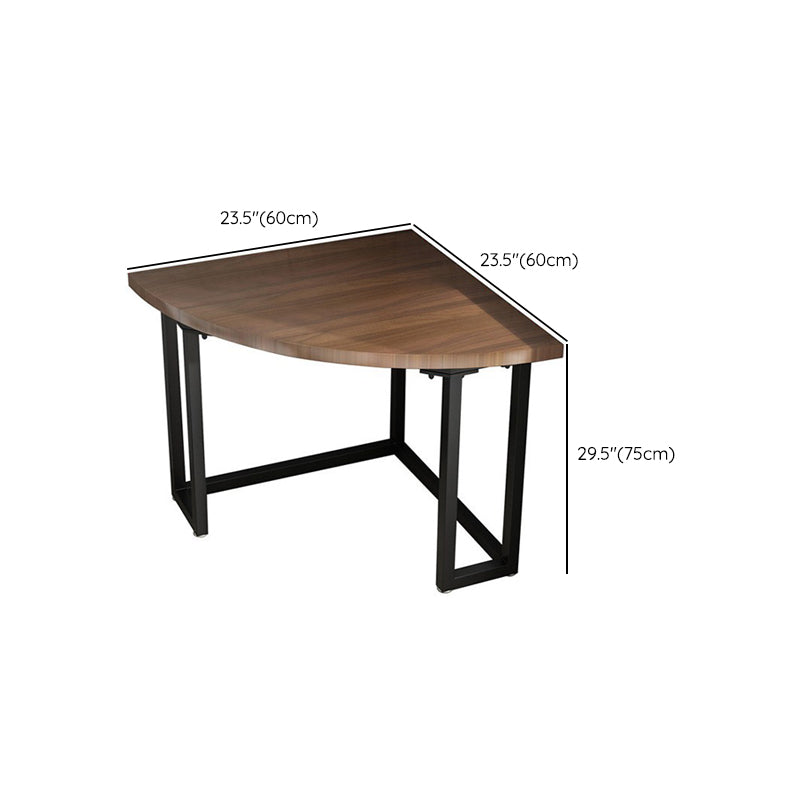 Contemporary Corner Writing Desk Pine Wood Office Desk for Home