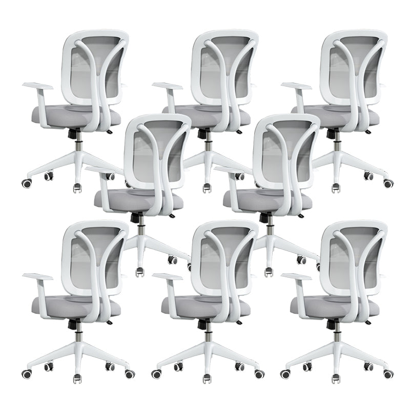 Fixed Arms Office Chair No Distressing Ergonomic Tilt Mechanism Desk Chair with Wheels