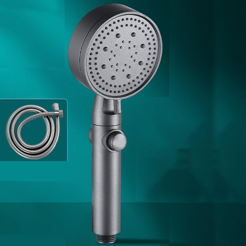 Contemporary Round Hand Shower Adjustable Spray Pattern Wall-Mount Showerhead