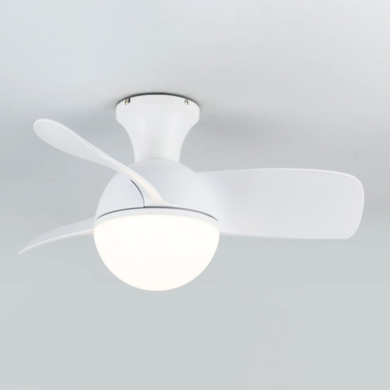 LED Contemporary Fan Ceiling Fixture 1 - Light Metal and Acrylic Ceiling Fan Lighting