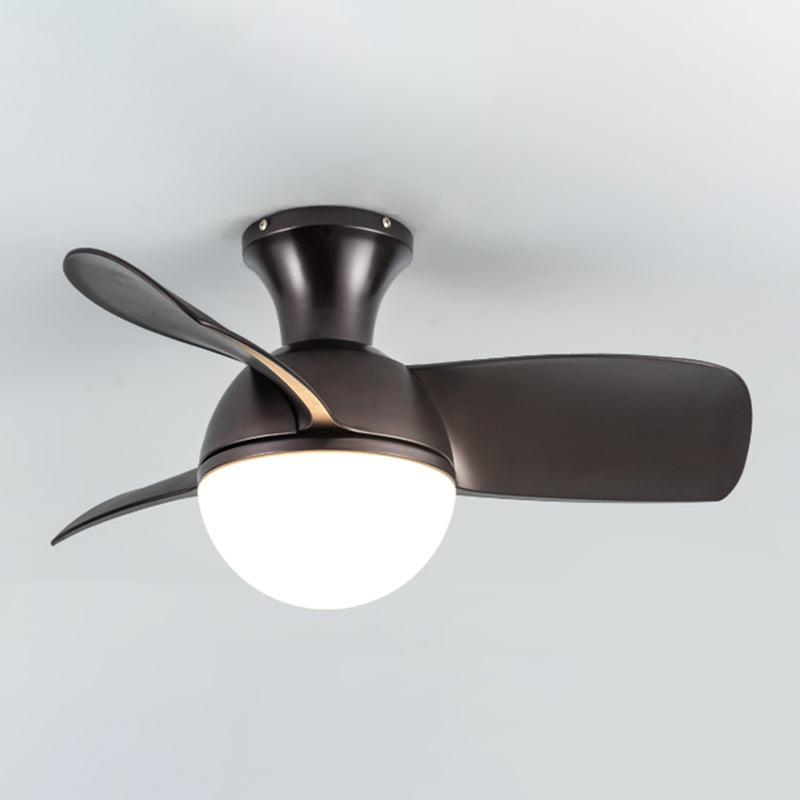 LED Contemporary Fan Ceiling Fixture 1 - Light Metal and Acrylic Ceiling Fan Lighting