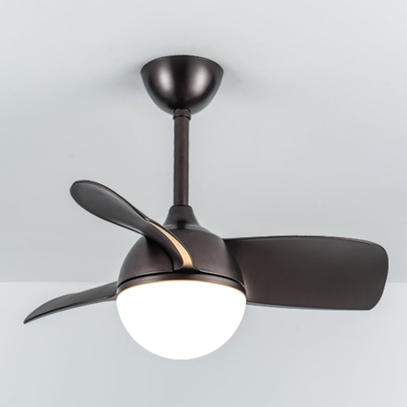 LED Contemporary Fan Ceiling Fixture 1 - Light Metal and Acrylic Ceiling Fan Lighting