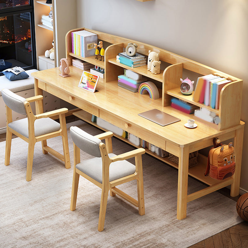 Wooden Kids Desk Writing Desk and Chair Set Kids Desk with Drawers