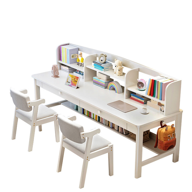 Wooden Kids Desk Writing Desk and Chair Set Kids Desk with Drawers