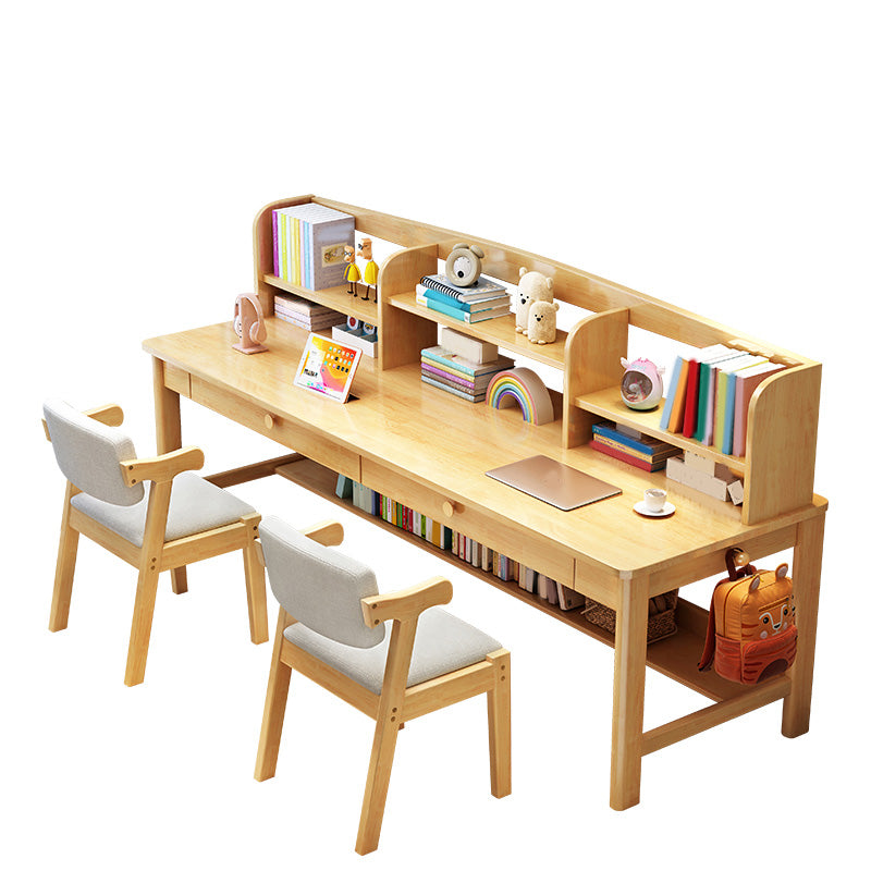 Wooden Kids Desk Writing Desk and Chair Set Kids Desk with Drawers