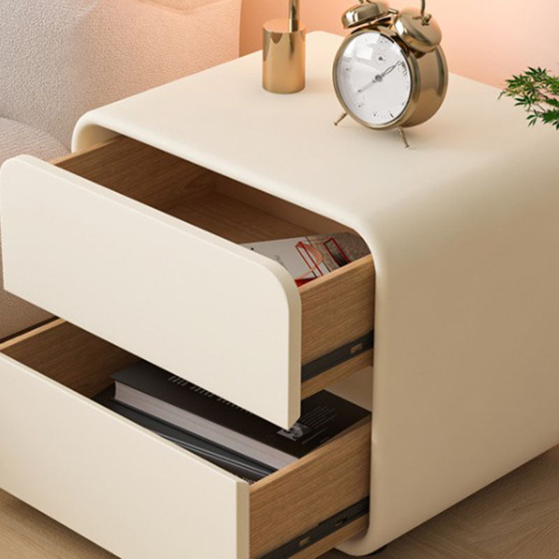 Contemporary Drawer Storage Night Table Pine Accent Table Nightstand for Bedroom