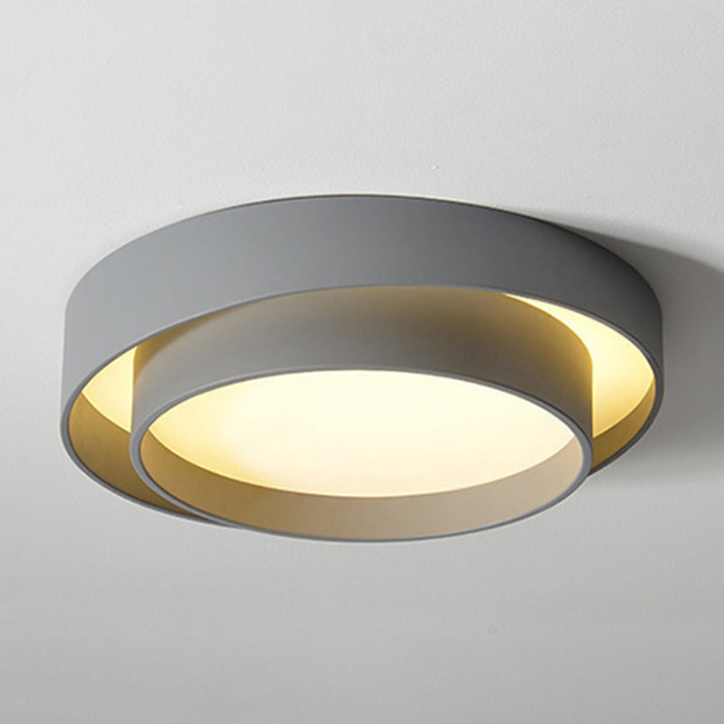 Metal Circular Flush Mount Fixture Simplicity 1 Light Flush Light Fixture