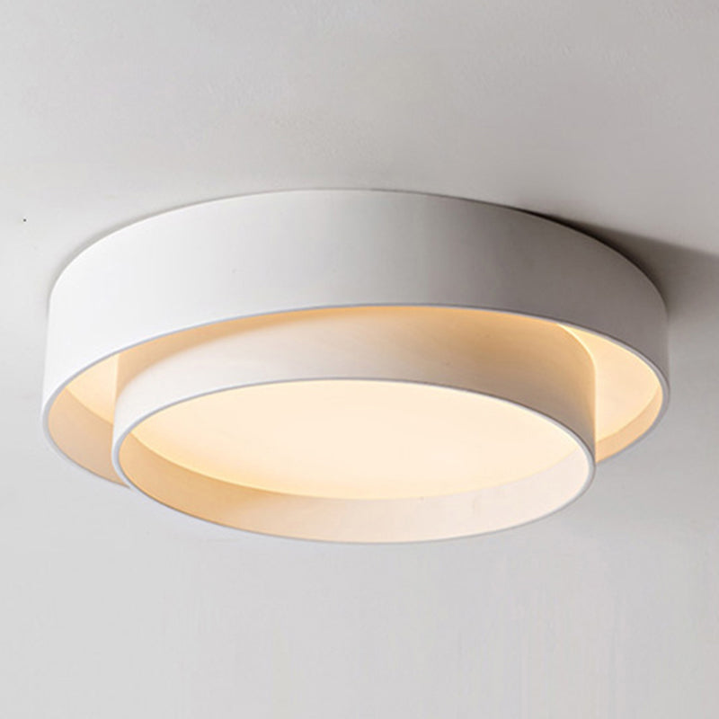 Metal Circular Flush Mount Fixture Simplicity 1 Light Flush Light Fixture