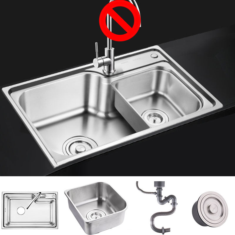 Stainless Steel Kitchen Sink Drop-In Single Bowl Kitchen Sink