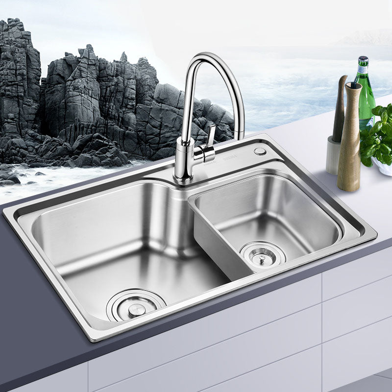 Stainless Steel Kitchen Sink Drop-In Single Bowl Kitchen Sink