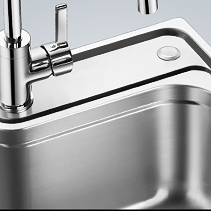 Stainless Steel Kitchen Sink Drop-In Single Bowl Kitchen Sink