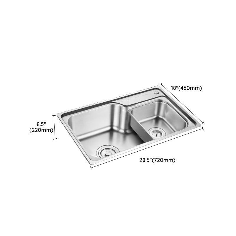 Stainless Steel Kitchen Sink Drop-In Single Bowl Kitchen Sink