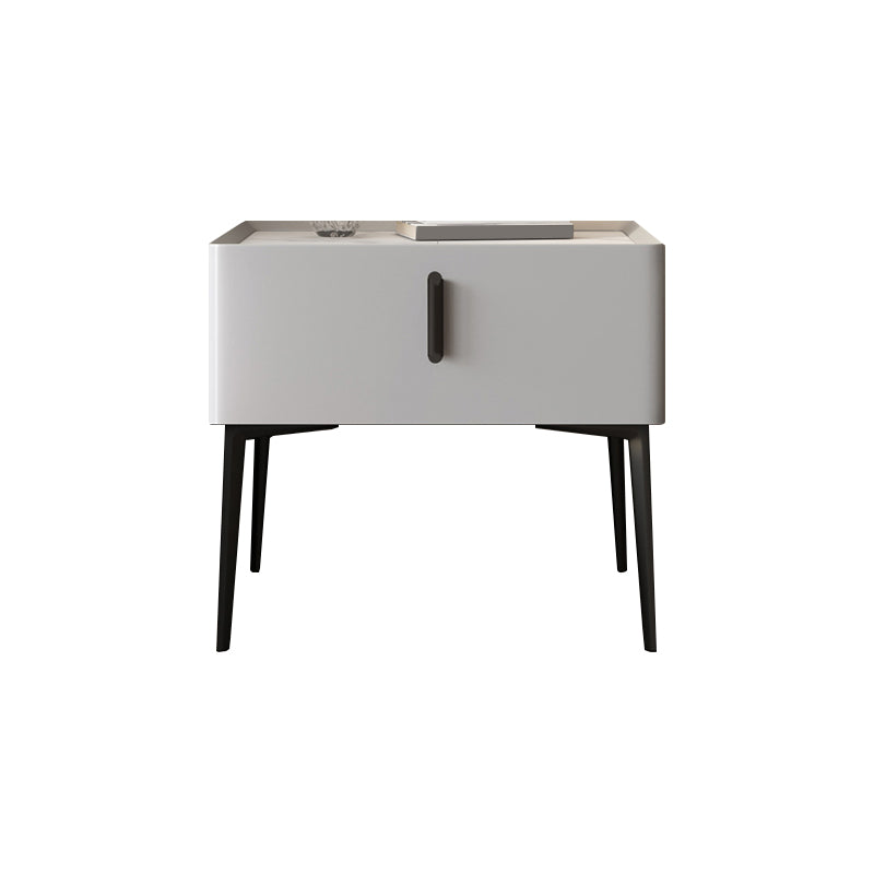 Solid Color Contemporary Nightstand Kids Solid Wood Storage Kids Bedside Table