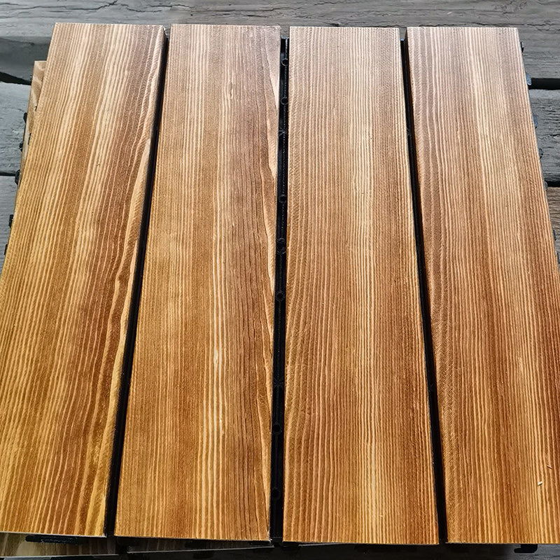 Modern Flooring Planks Click-Locking Smooth Hardwood Deck Tiles for Patio