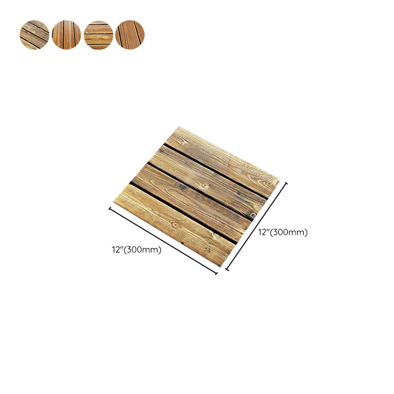 Modern Flooring Planks Click-Locking Smooth Hardwood Deck Tiles for Patio