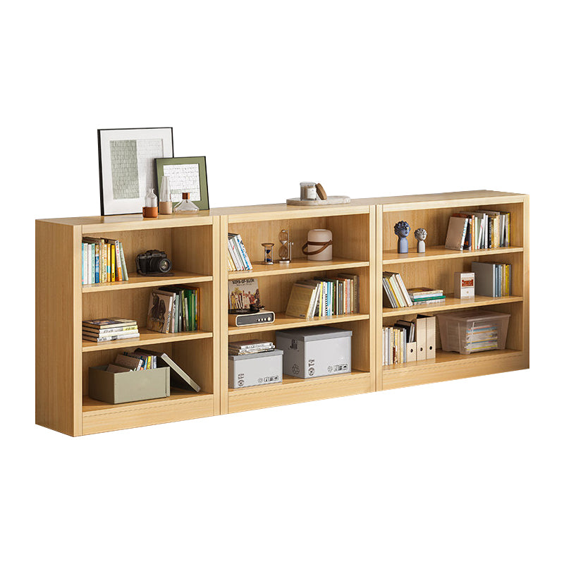 Scandinavian Shelf Manufactured Wood Standard Kids Bookcase in Natural/White