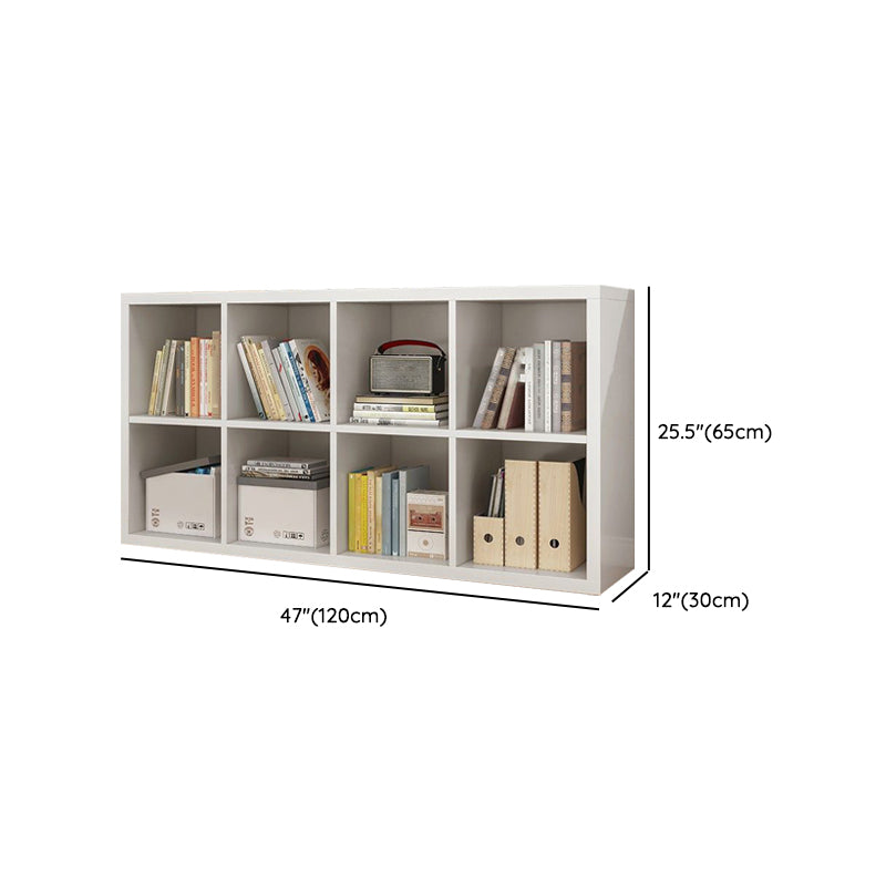 Scandinavian Shelf Manufactured Wood Standard Kids Bookcase in Natural/White