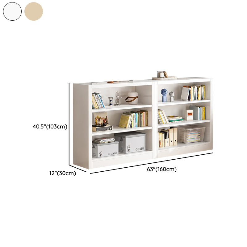 Scandinavian Shelf Manufactured Wood Standard Kids Bookcase in Natural/White