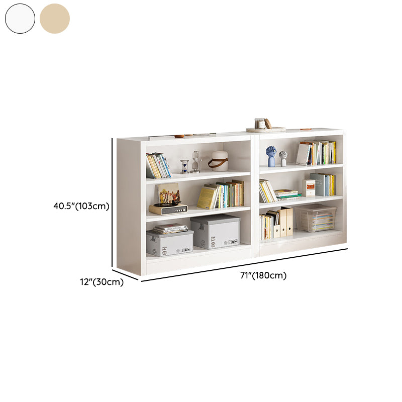 Scandinavian Shelf Manufactured Wood Standard Kids Bookcase in Natural/White