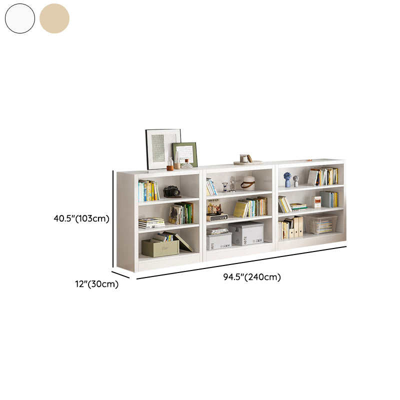 Scandinavian Shelf Manufactured Wood Standard Kids Bookcase in Natural/White