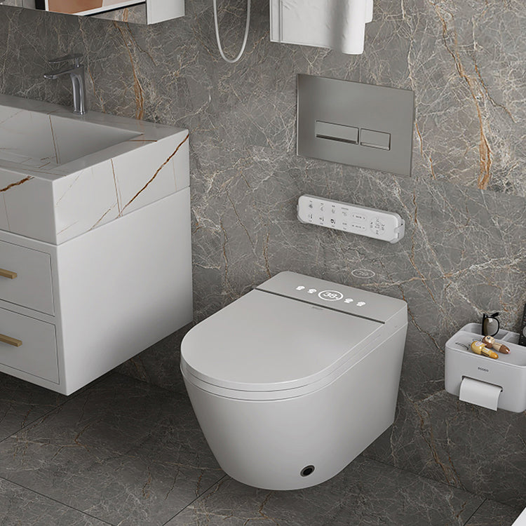 Dual Flush Wall Hung Toilet Set Elongated Wall Mounted Bidet