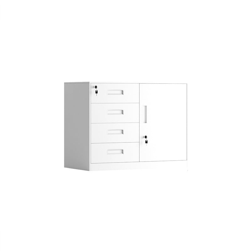 Contemporary File Cabinet Metal Frame Key Lock Lateral File Cabinet for Office