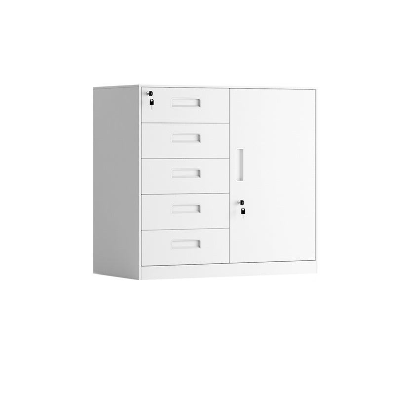 Contemporary File Cabinet Metal Frame Key Lock Lateral File Cabinet for Office