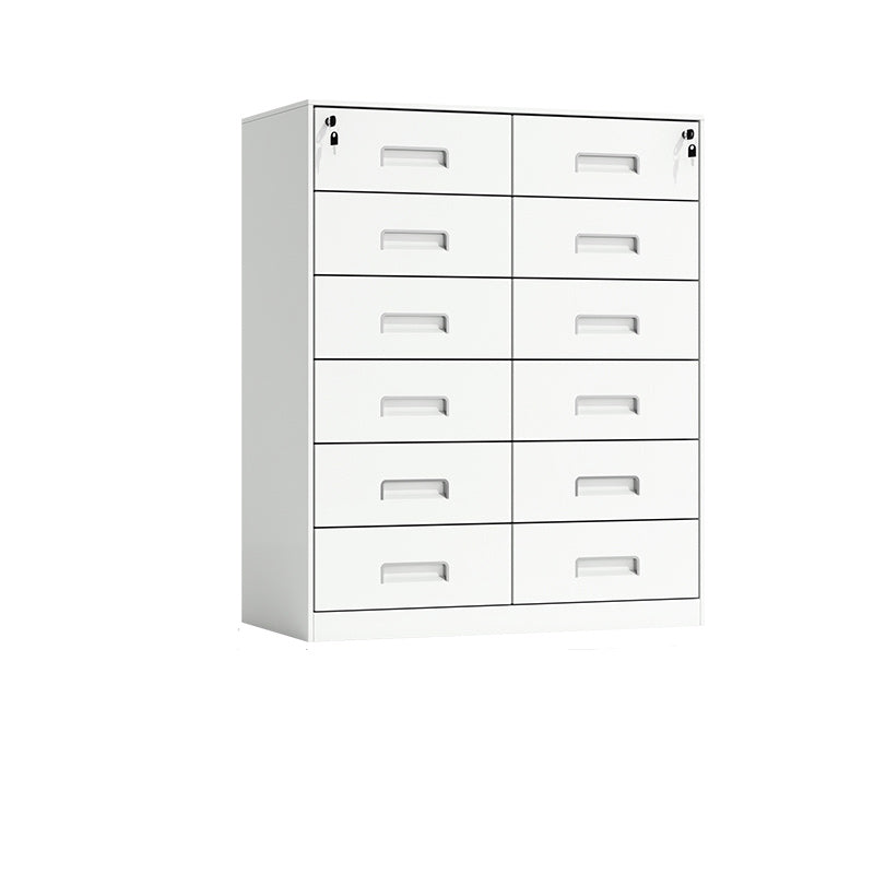 Contemporary File Cabinet Metal Frame Key Lock Lateral File Cabinet for Office