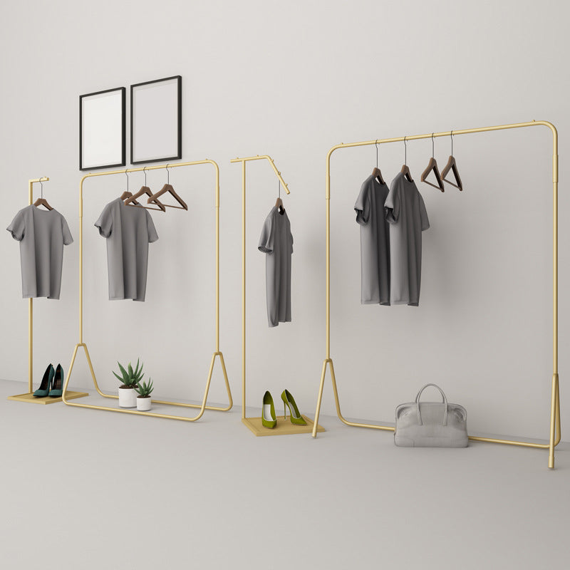 Luxurious Coat Hanger Free Standing Solid Color Metal Coat Rack