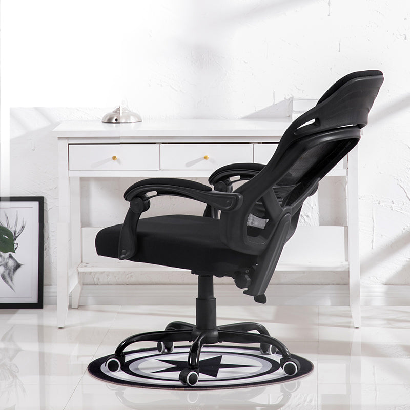 Padded Arms Office Chair Tilt Mechanism No Distressing Ergonomic Desk Chair with Wheels