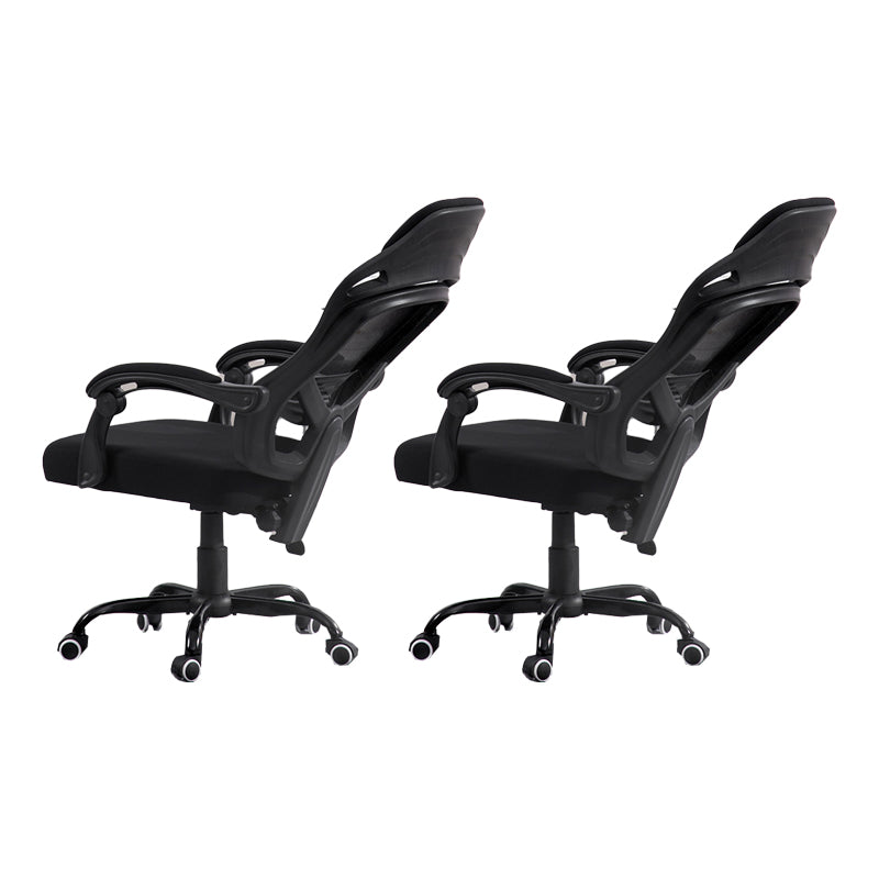 Padded Arms Office Chair Tilt Mechanism No Distressing Ergonomic Desk Chair with Wheels