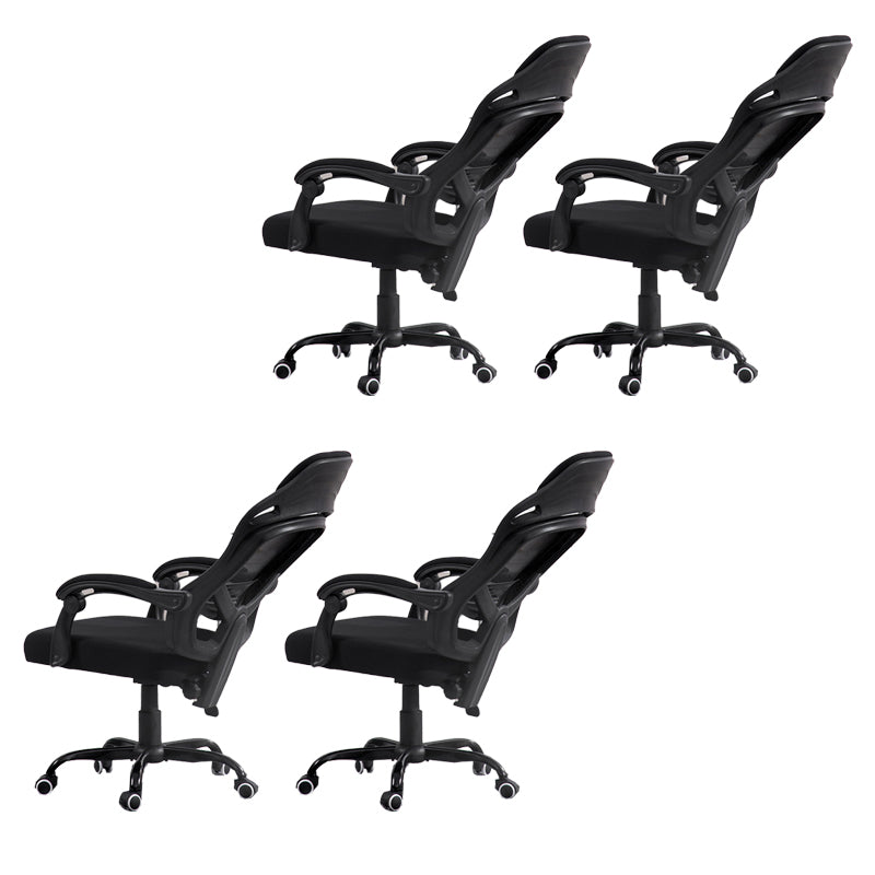 Padded Arms Office Chair Tilt Mechanism No Distressing Ergonomic Desk Chair with Wheels