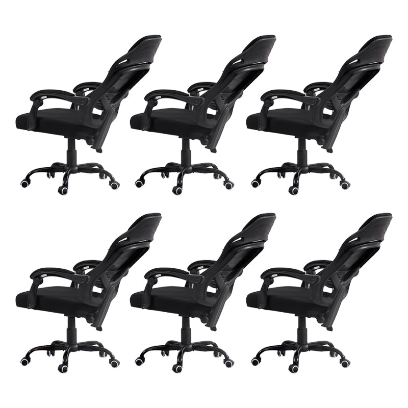 Padded Arms Office Chair Tilt Mechanism No Distressing Ergonomic Desk Chair with Wheels