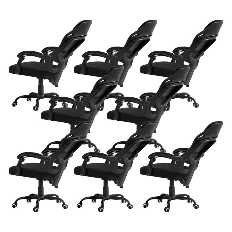 Padded Arms Office Chair Tilt Mechanism No Distressing Ergonomic Desk Chair with Wheels